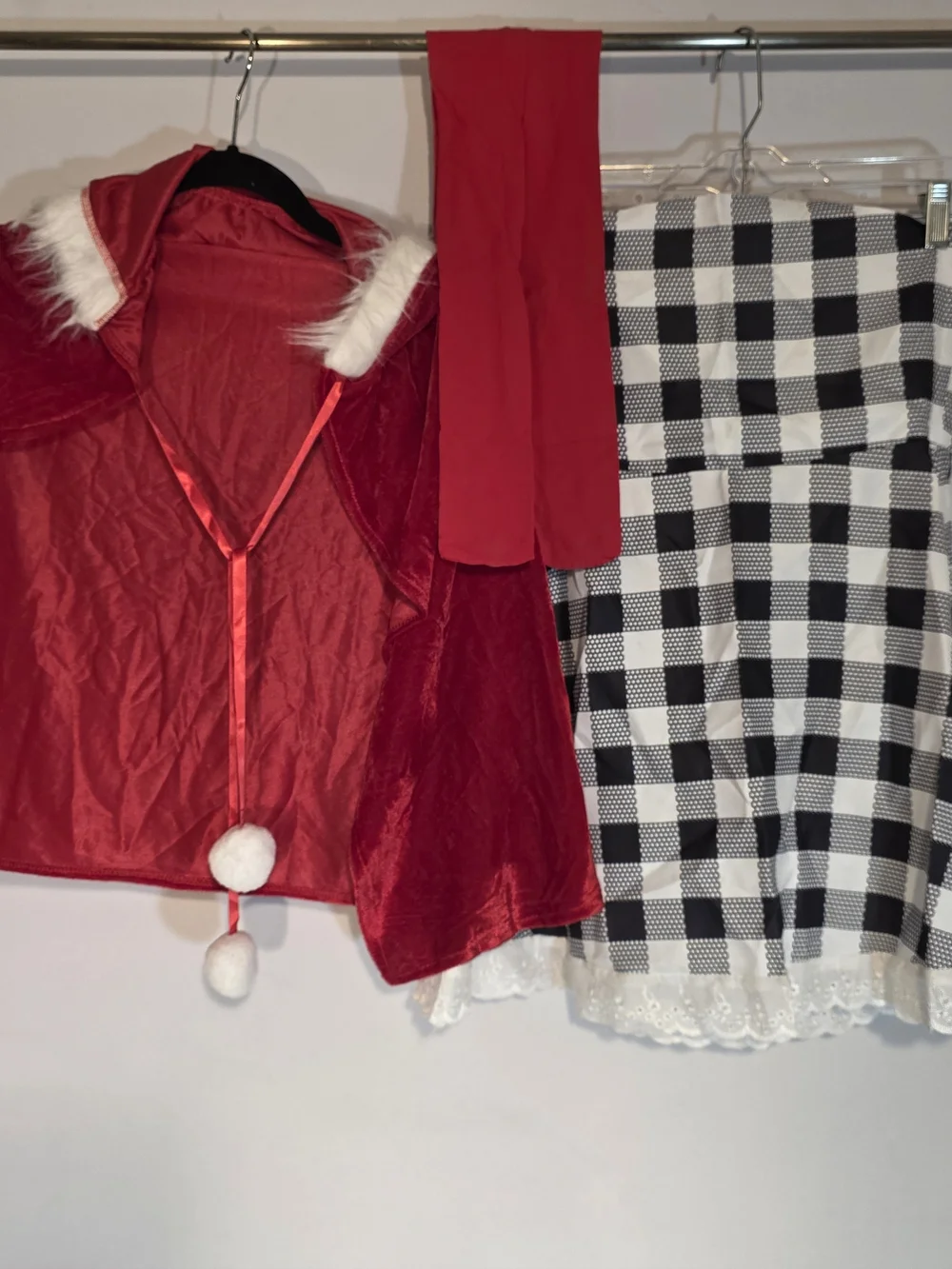 New Cindy Lou Who Halloween Costume Girls Large Dress Hair Cape Gloves Tights +
